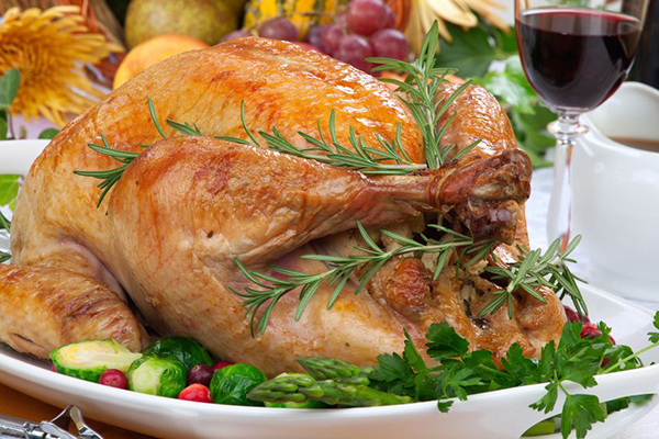 Roast turkey from Buntings food store in Coggeshall, Essex